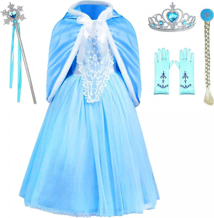 Costume prințesă Ady Dress Up pentru petrecerea de aniversare de Crăciun pentru