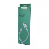 Cablu de date RO&amp;MAN RX10V, USB la MicroUsb, 2A, 1m, alb, Blister