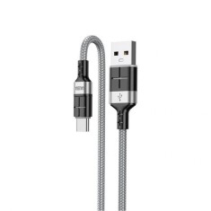 Cablu transfer date si incarcare Kaku KSC-696 USB-A - USB-C 18W 2.4A 1.2m, Gri