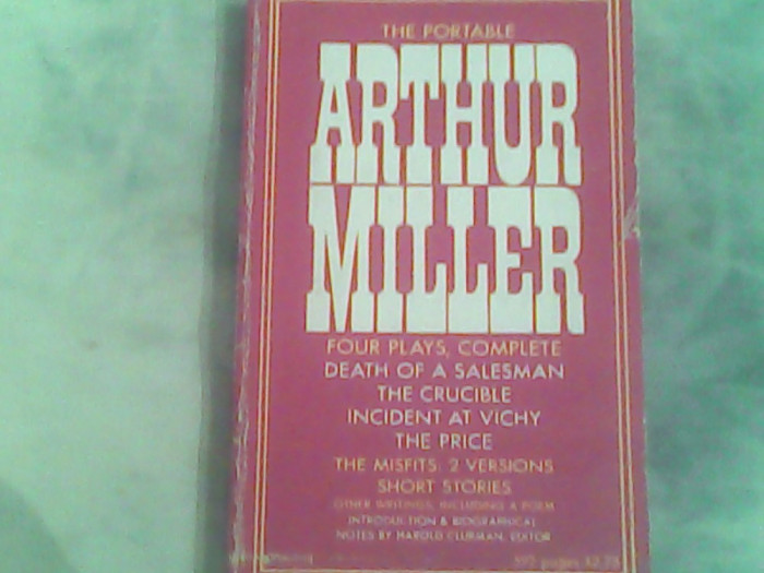 Four plays,complete-Arthur Miller