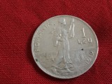 Moneda Argint Romania - 1 Leu 1912 / Regele Carol I !