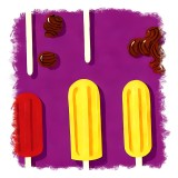 Cumpara ieftin Sticker decorativ Inghetata, Multicolor, 55 cm, 11725ST, Oem