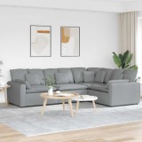 VidaXL Canapea modulară cu perne, gri deschis, textil