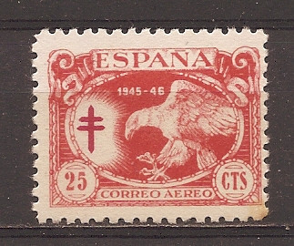 Spania 1945 - Lupta &amp;icirc;mpotriva tuberculozei, PA, MNH foto