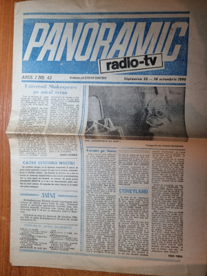 panoramic radio-tv 22 - 28 octombrie 1990 foto