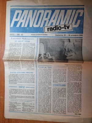 panoramic radio-tv 22 - 28 octombrie 1990 foto