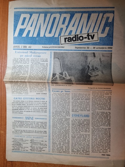 panoramic radio-tv 22 - 28 octombrie 1990