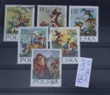 TS23 - Timbre serie Polonia - 1962 mi1364-69 povesti, Stampilat