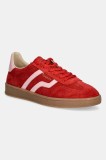 Gant sneakers din piele intoarsă Cuzima culoarea rosu, 31533042 G508