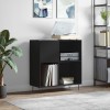VidaXL Dulap pentru discuri negru 84,5x38x89 cm lemn compozit 831773