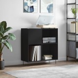 vidaXL Dulap pentru discuri negru 84,5x38x89 cm lemn compozit