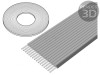 Cablu bandă 1,27mm 16x26AWG neecranat gri 100FT