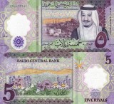 ARABIA SAUDITA 5 riyals 2024 polymer UNC!!!