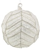 Set 6 globuri brad Craciun sticla aurie sampanie Leafmark &Oslash; 15 cm