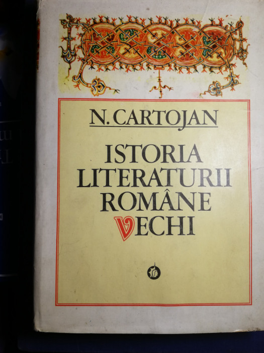 N cartojan istoria literaturii romane vechi