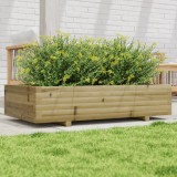 vidaXL Jardinieră de grădină, 110x60x26,5 cm, lemn de pin impregnat