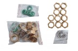 Set 10 Conectori Racord Teava Flexibila Inox 16mm 1ENERGY: Piulite Alama, Inele Inox, Garnituri Etansare -50&deg;C +250&deg;C