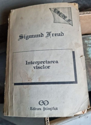 INTERPRETAREA VISELOR-SIGMUND FREUD foto