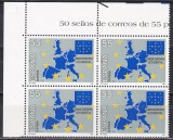 Spania 1994 - A 40-a aniversare a Uniunii Europene de Vest, Bloc de 4, MNH, Nestampilat