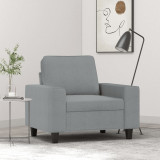 Gossi fotoliu canapea, gri deschis, 60 cm, material textil