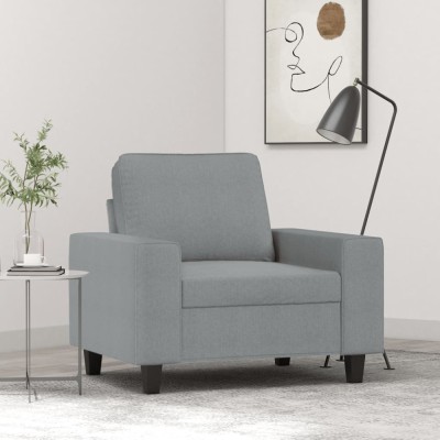 Gossi fotoliu canapea, gri deschis, 60 cm, material textil foto