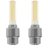 Cumpara ieftin Set 2 lumini decorative valva LED pentru biciclete,auto - Galben