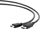 CABLU video GEMBIRD, adaptor DisplayPort (T) la HDMI (T), 3m, negru, &quot;CC-DP-HDMI-3M&quot; (timbru verde 0.8 lei)