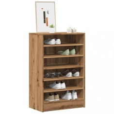 vidaXL Pantofar, stejar artizanal, 60x35x92 cm lemn prelucrat foto
