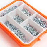 Cumpara ieftin Set cuie si carlige Handy, 475 piese, cu cutie de depozitare