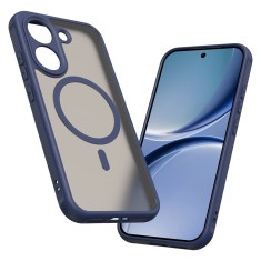 Husa Xiaomi Poco X8 Pro Asteroid GSM HaloFrost II MagSafe, bleumarin