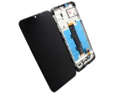 Display Motorola Moto E7 Power cu Rama Black Negru