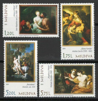 Moldova 2019 Mi 1123/26 MNH - Artă din patrimoniul Muzeului Național de Artă foto