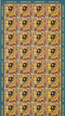 ROMANIA 2014 - CRACIUN , MINICOLA DE 32 TIMBRE, MNH - LP 2049 foto