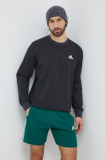 Adidas bluză bărbați, culoarea negru, uni IN7128