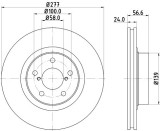 Disc frana SUBARU LEGACY V (BM, BR) (2009 - 2016) KRIEGER 0950004109