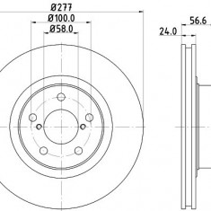 Disc frana FIAT DUCATO bus (250, 290) (2006 - 2016) KRIEGER 0950004109