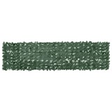 Paravan de balcon, frunze verde &icirc;nchis, 300x75 cm