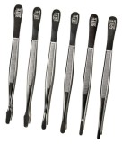 Penseta pentru timbre curbata cu varful unghiular de 120 mm si 155 mm Aurie - 120mm