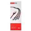 Cablu date 3 in 1 USB - Lightning, Type-C, micro-USB 2.1A TRANYOO T-XS6