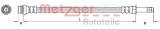 Conducta / cablu frana FORD S-MAX (WA6) (2006 - 2016) METZGER 4110797