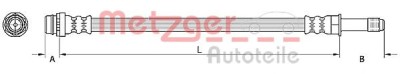 Conducta / cablu frana FORD S-MAX (WA6) (2006 - 2016) METZGER 4110797 foto