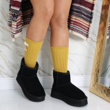 Cumpara ieftin Cizme Dama Imblanite Negre din Piele Naturala Intoarsa Angina, 36