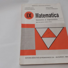 MATEMATICA GEOMETRIE SI TRIGONOMETRIE Manual pentru clasa a IX-a - Augustin Cota
