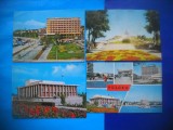 HOPCT LOT 1897 TULCEA -4 CARTI POSTALE-RSR-CIRCULATE, Circulata, Printata