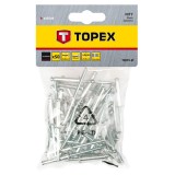 Set 50 buc. nituri de aluminiu 4,8 x 28 mm TOPEX 43E509 HardWork ToolsRange