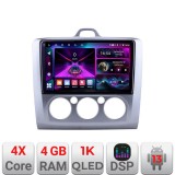 Navigatie Ford Focus 2 Manual A-140-manual 4+64 InCell Display 1K Android Waze USB Navigatie Internet Youtube Radio