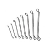Set 8 bucati chei inelare cotite 6-22mm CR-V, Topmaster, 235118
