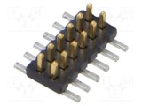 Conector şiruri pini tată 12 PIN 1,27mm gold flash SMT SAMTEC