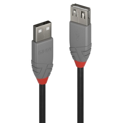 Lindy Cablu USB 2.0 Ext. USB 2m, Anthra foto