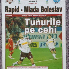 Program fotbal Rapid - Mlada, Cupa UEFA 2006